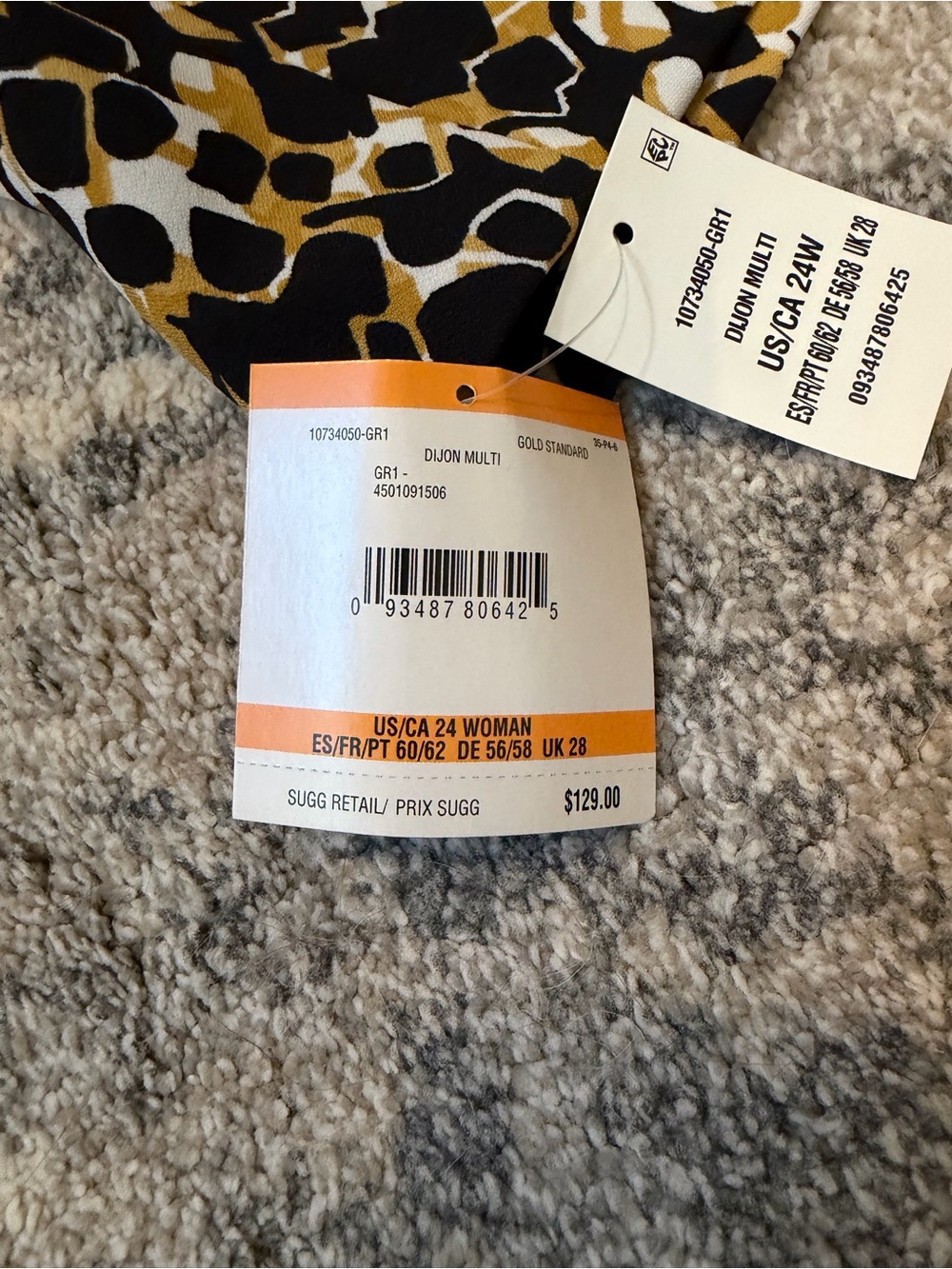Kasper woman’s Dijon multi gold standard jacket  us/ca 24 - Picture 2 of 4